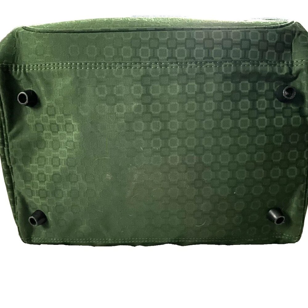 Atlantic Carry-on Travel Bag Overnight Luggage Tote Green w/ Handles and Strap - Picture 4 of 10
